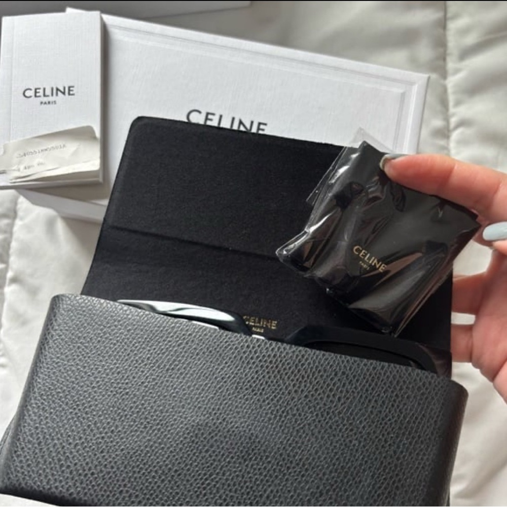 Celine Black Square Oversized Sunglasses - Picture 7 of 12
